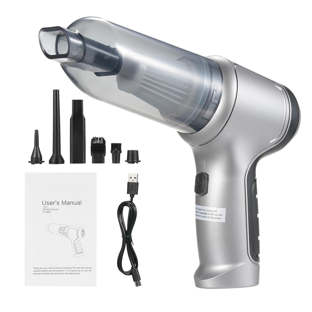 PortGun™ 12000 Pa Upgraded Technology Rechargeable 4 in 1 Wireless Car Vacuum Gun