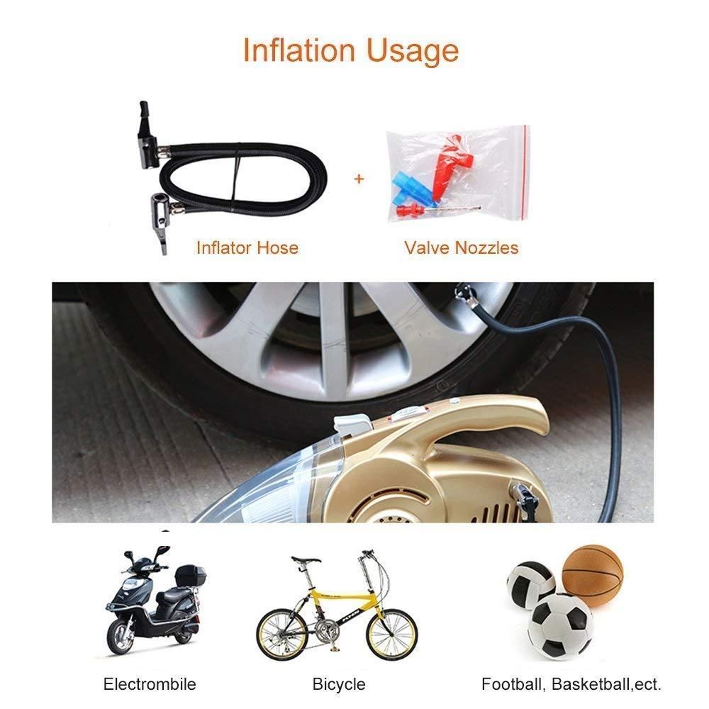 Port Gun™ 4 in 1 Car Vacuum Cleaner with Tyre Inflator