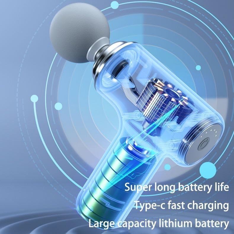 PortGun™ Pain Relief Massager Gun for Neck, Shoulders, Back, Legs & Joints