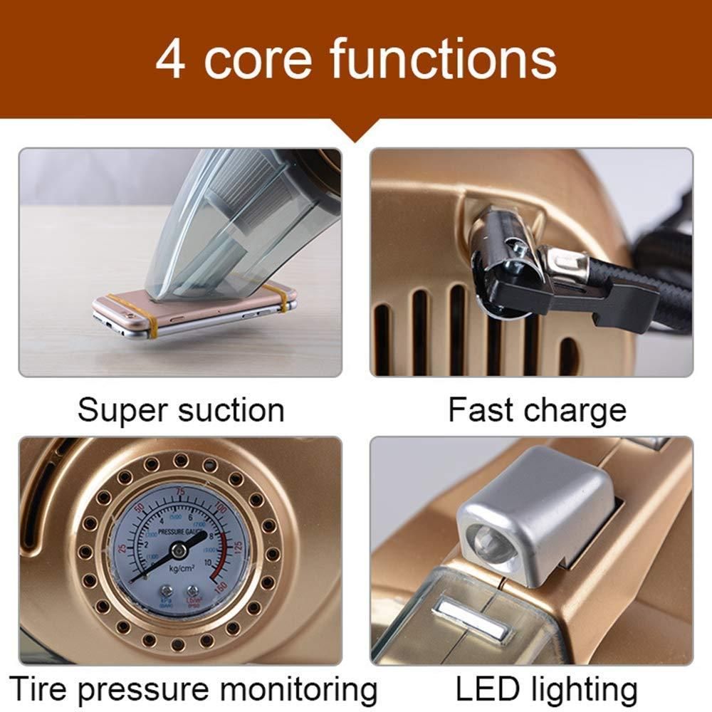 Port Gun™ 4 in 1 Car Vacuum Cleaner with Tyre Inflator