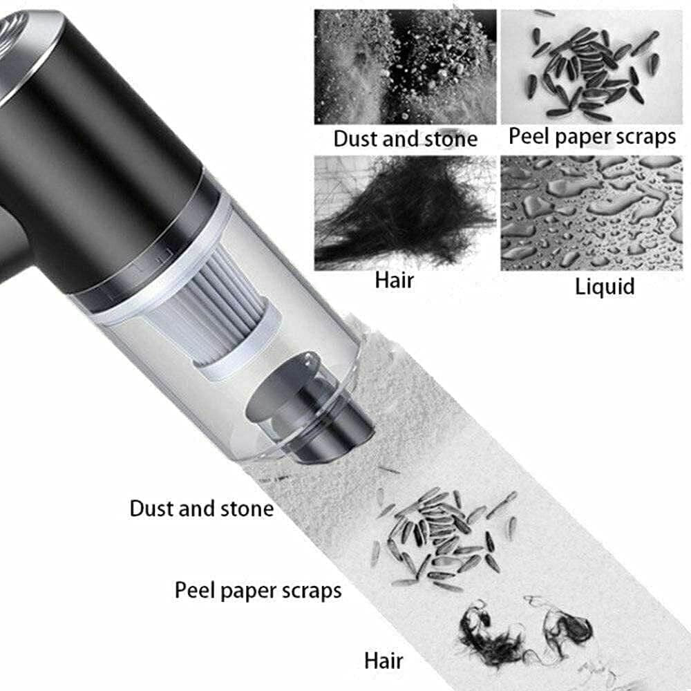 PortGun™ 9000 Pa Suction Power Rechargeable 3 in 1 Wireless Car Vacuum Gun