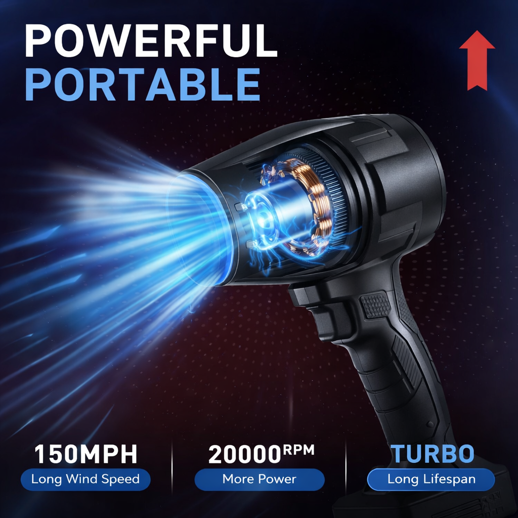PortGun™ - The Most Powerful Portable & Wireless Jet Blower