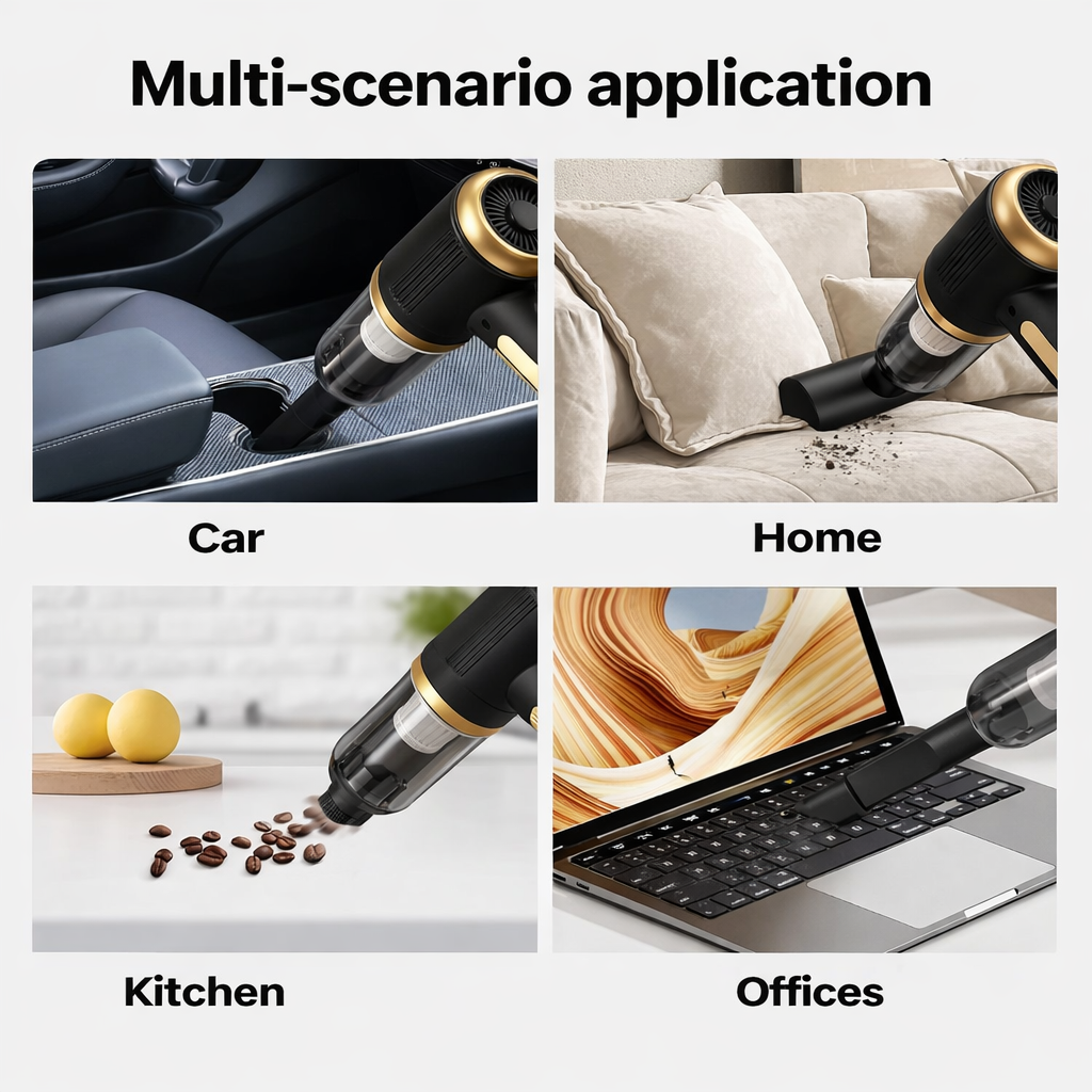 PORTGUN™ 21000 Pa Suction Power 4 in 1 Rechargeable 6000mAh Cordless Vacuum Cleaner & Blower