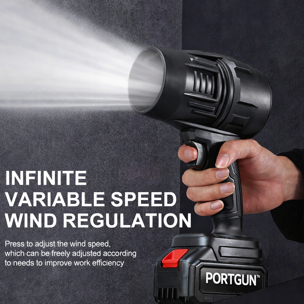 PortGun™ 200000 RPM Rechargeable Cordless Jet Gun For Cleaning Cars, Homes & Outdoor Spaces