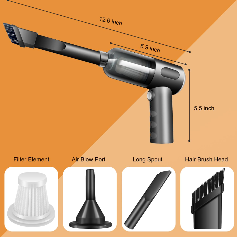 Port Gun™ Portable Car Vacuum