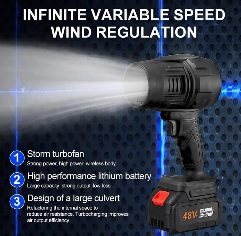 PortGun™ - The Most Powerful Portable & Wireless Jet Blower