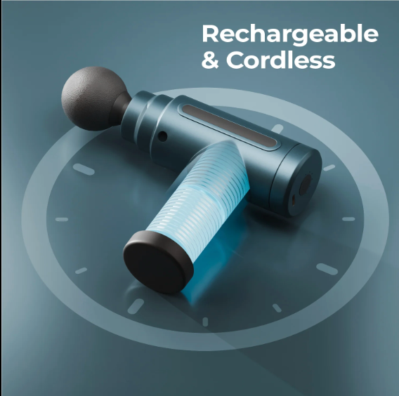 PortGun™ Pain Relief Massager Gun for Neck, Shoulders, Back, Legs & Joints